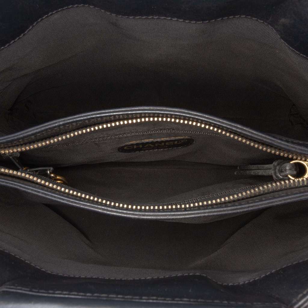 Chanel CC Lambskin Tortoise Top Handle Tote - 4