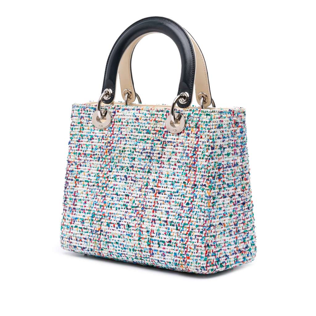 Dior Medium Tweed Lady Dior - Back view
