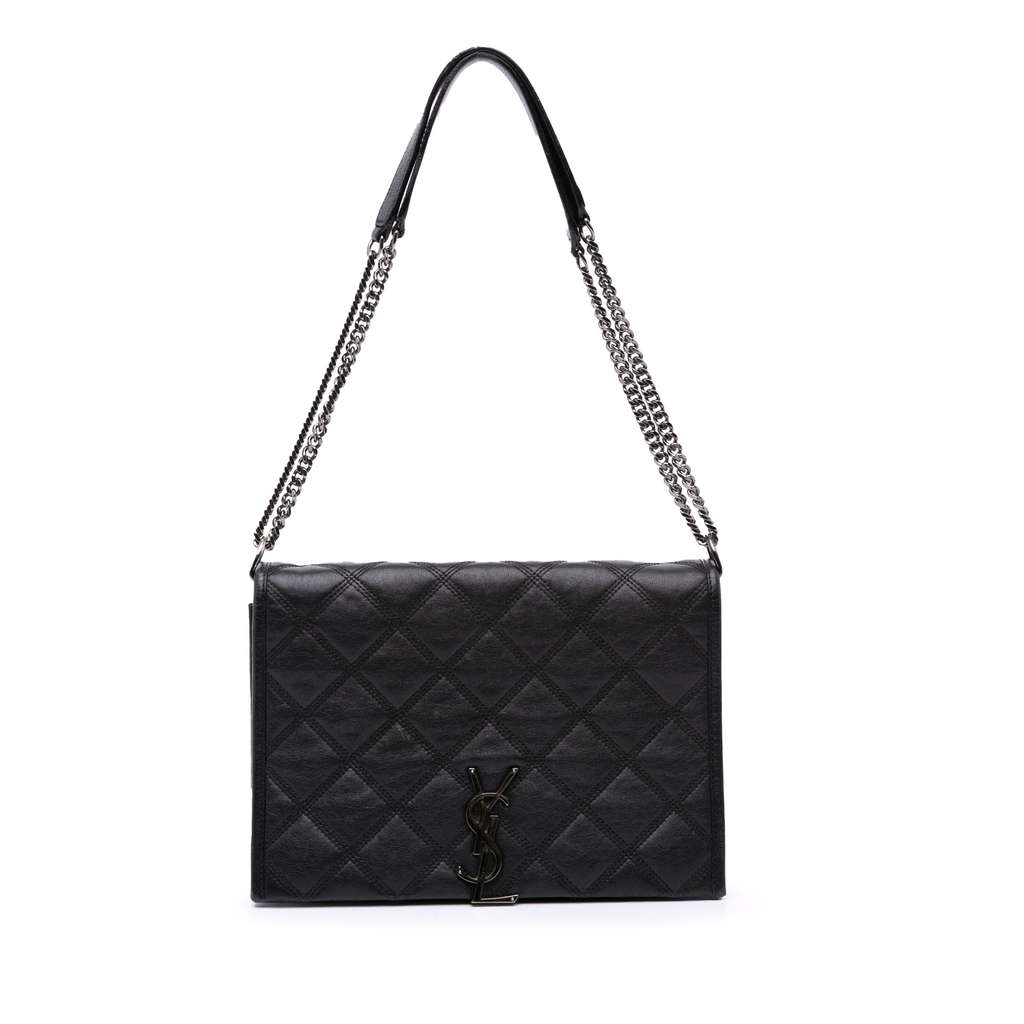 Saint Laurent Mini Quilted Lambskin Becky Chain Shoulder Bag