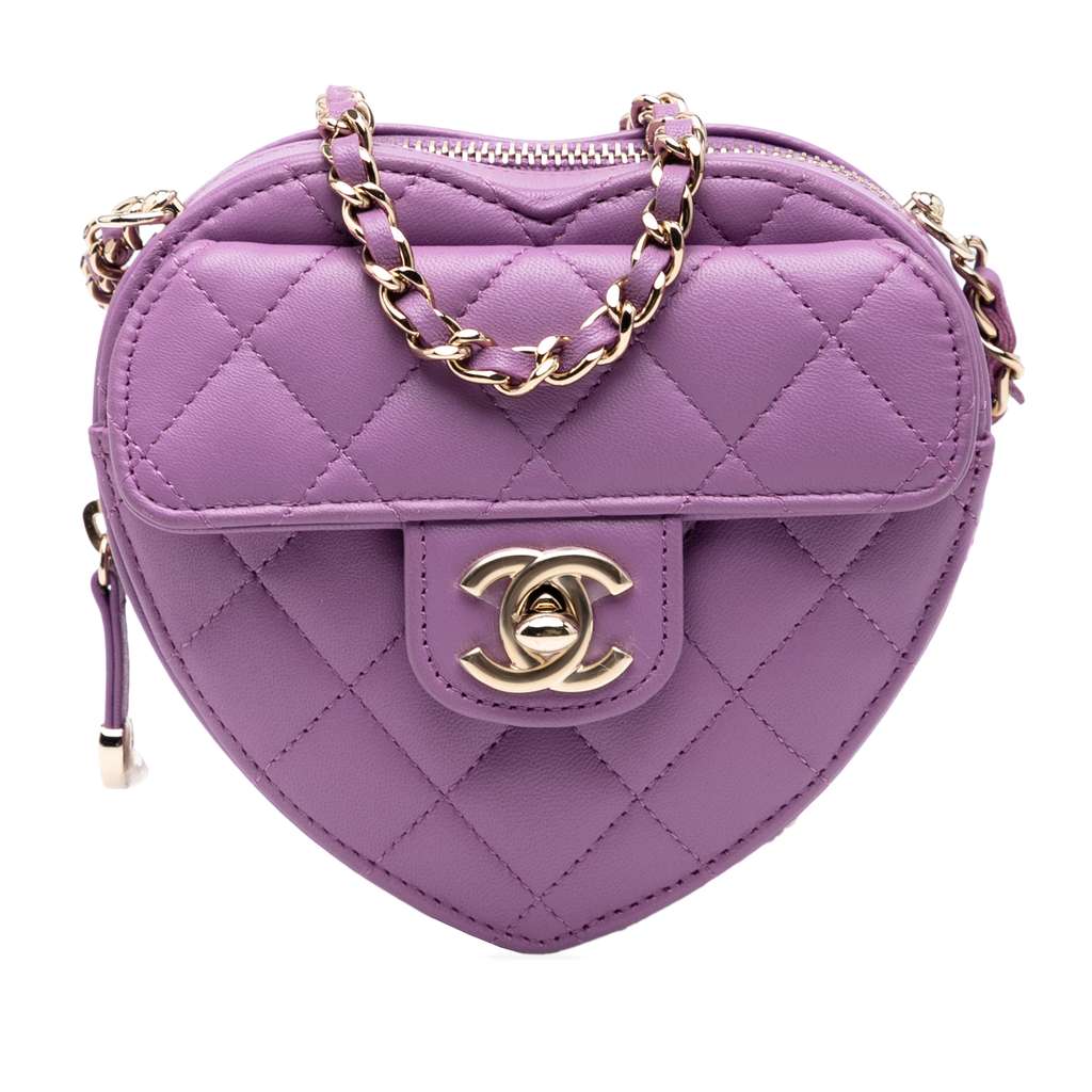 Chanel Mini Lambskin CC in Love Heart Crossbody