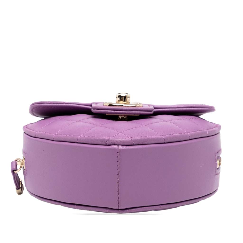 Chanel Mini Lambskin CC in Love Heart Crossbody - Image 6