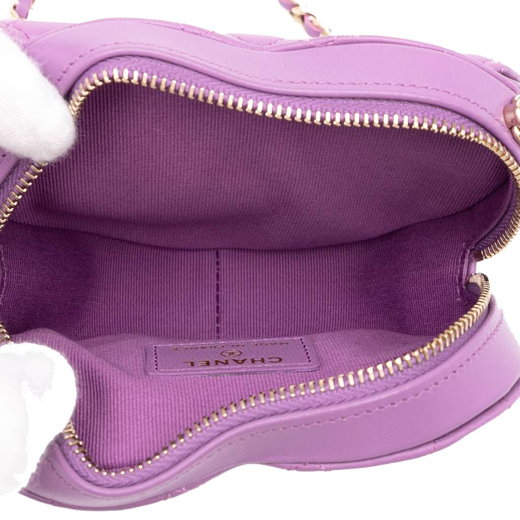 Chanel Mini Lambskin CC in Love Heart Crossbody - 4
