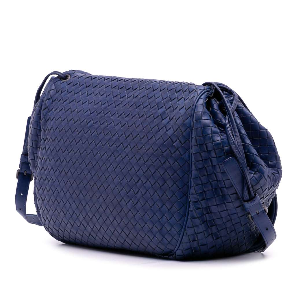 Bottega Veneta Nappa Intrecciato Flap Crossbody - Back view