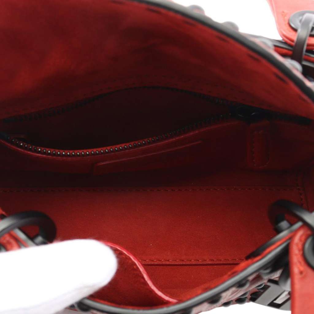 Dior Mini Embossed Calfskin Cannage Studded Flower Lady Dior - 3