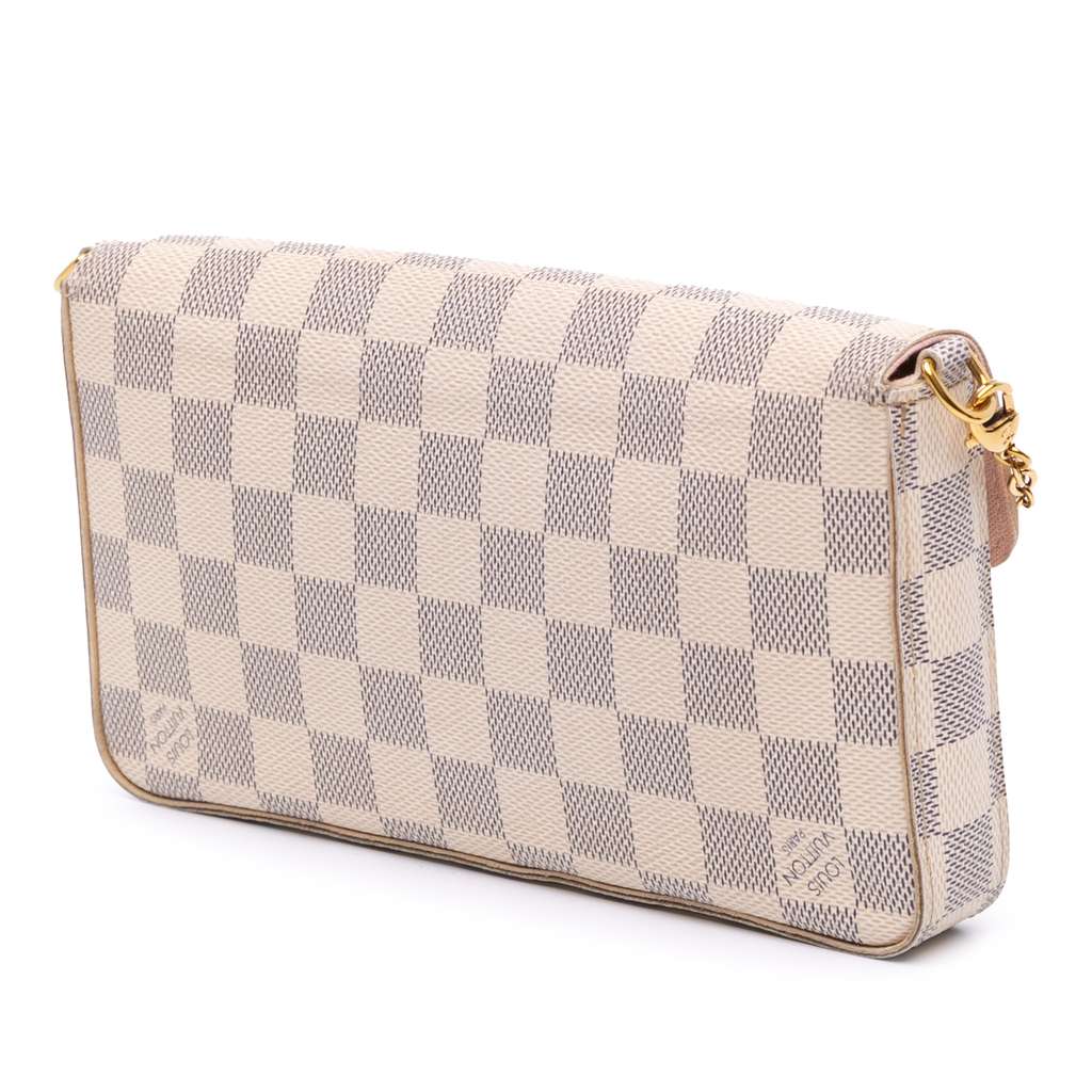 Louis Vuitton Damier Azur Pochette Felicie - Back view