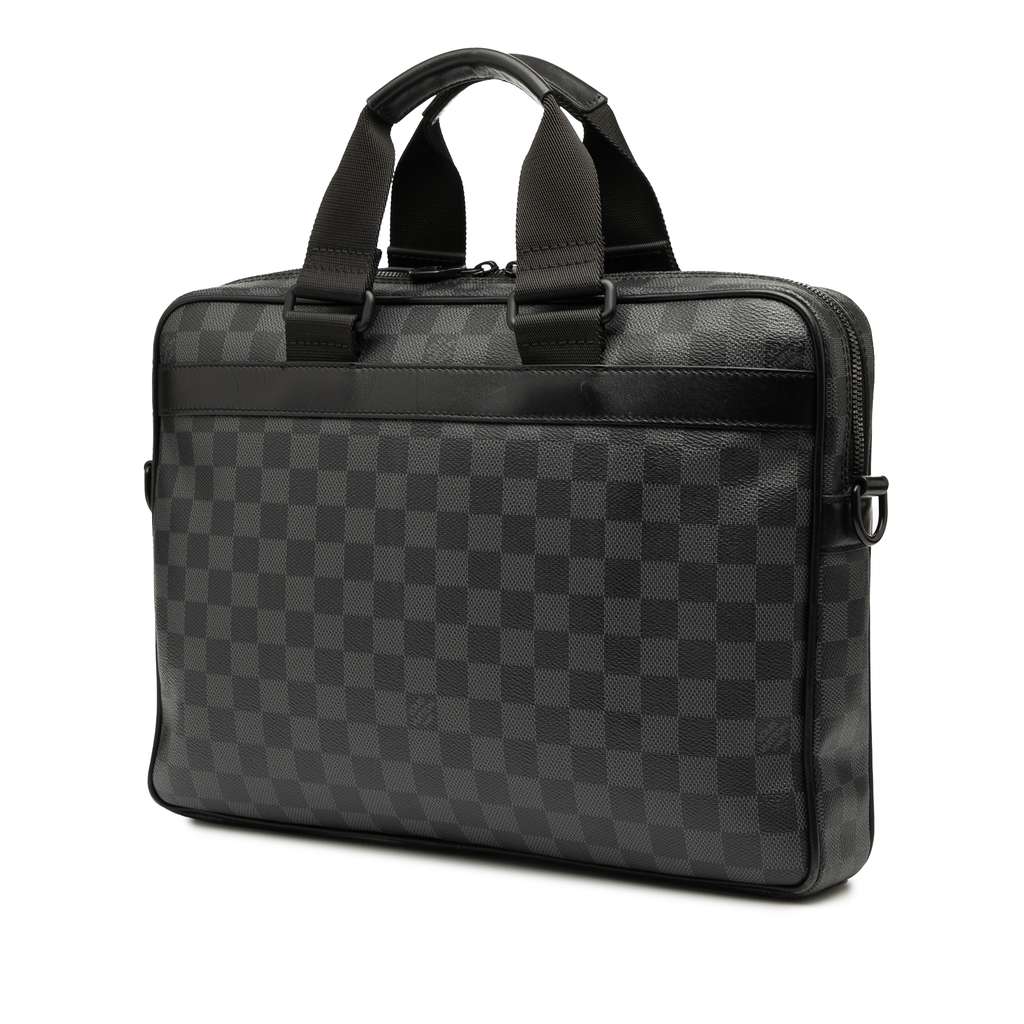 Louis Vuitton Damier Graphite Utility Business Bag - Back view