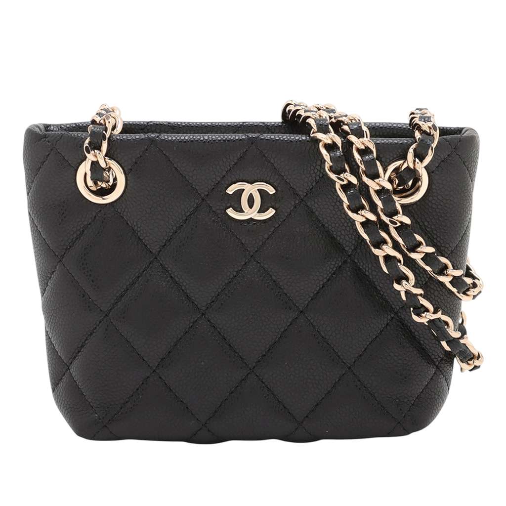 Chanel Mini Quilted Caviar Shoulder Bag