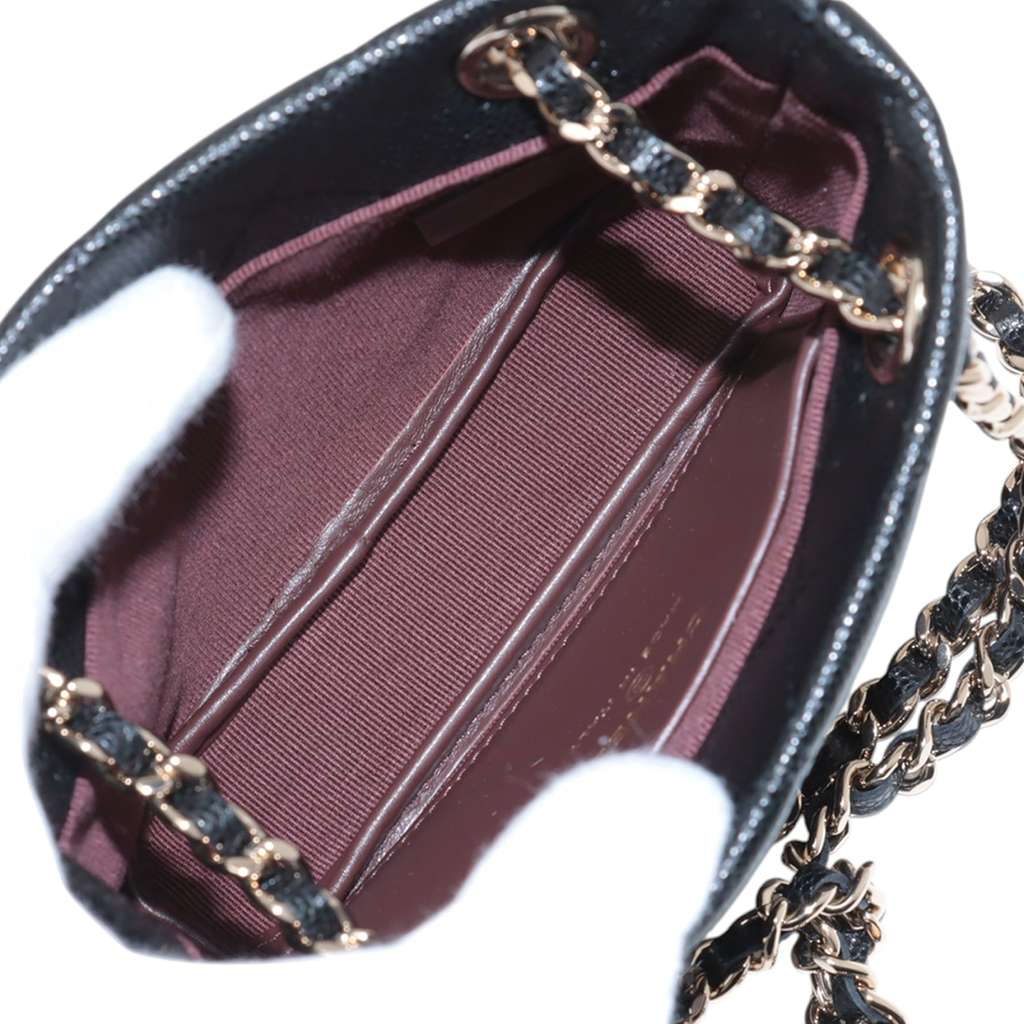 Chanel Mini Quilted Caviar Shoulder Bag - Image 6