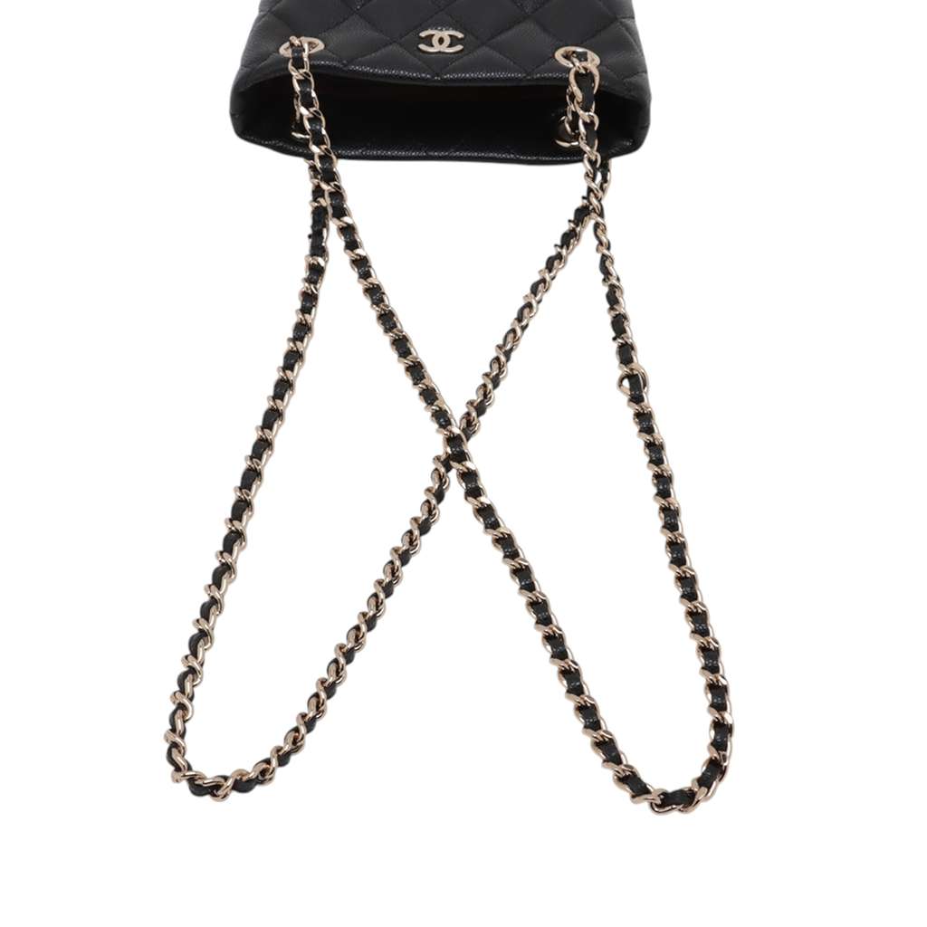 Chanel Mini Quilted Caviar Shoulder Bag - Image 11