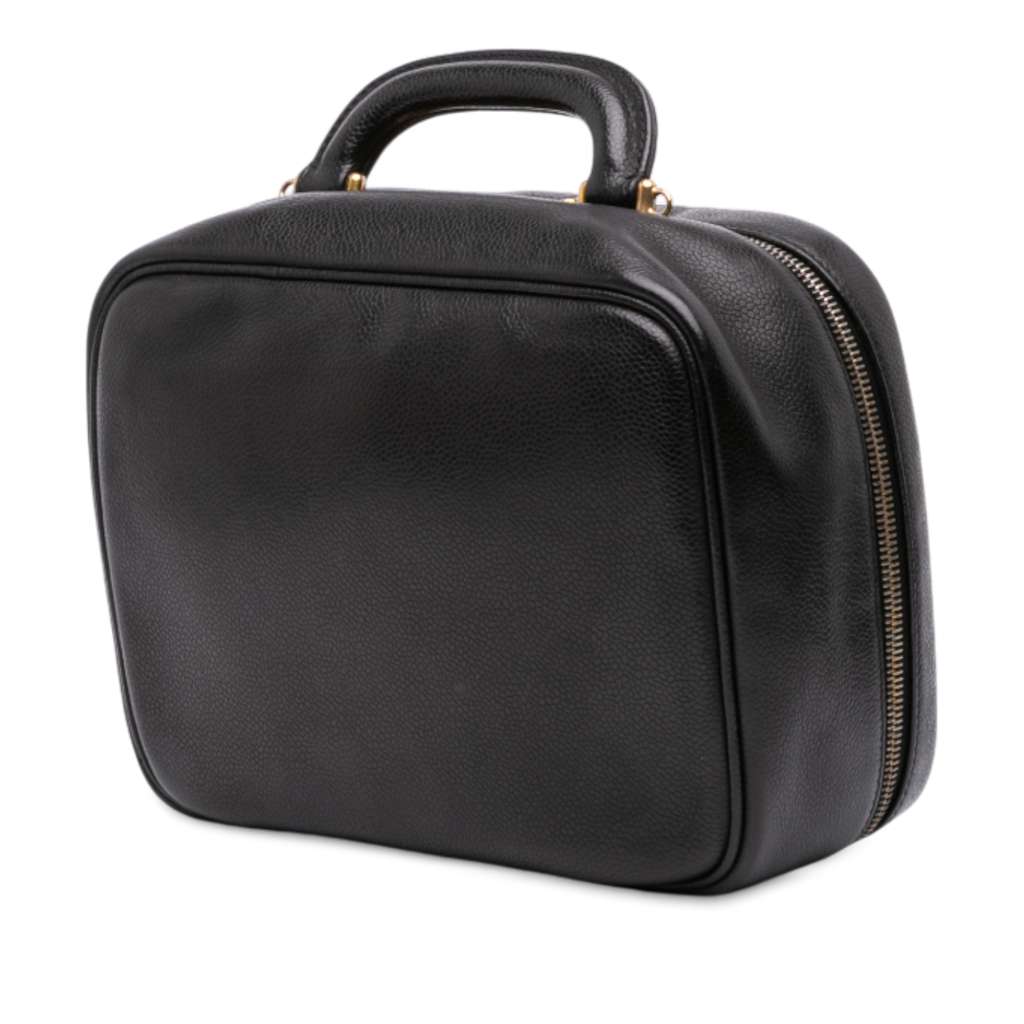 Chanel CC Caviar Vanity Case - Back view