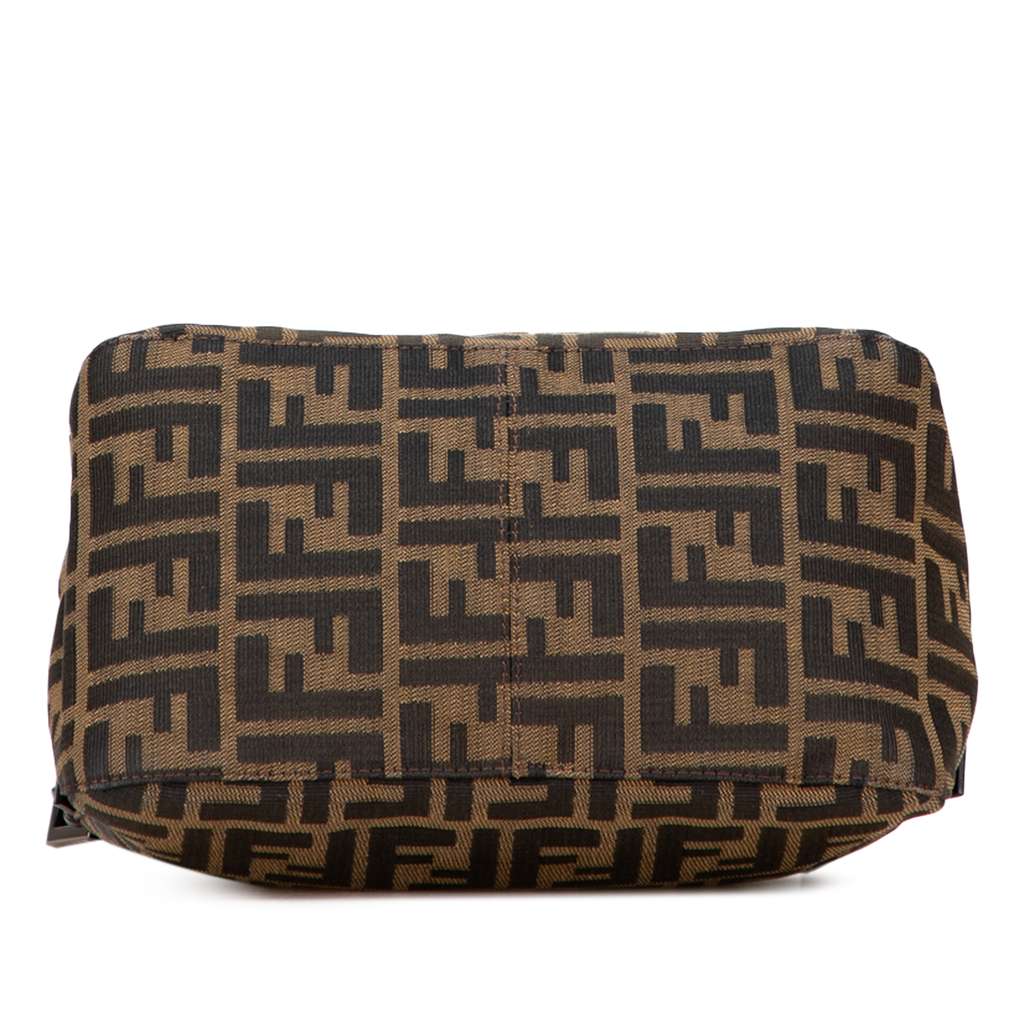 Fendi Zucca Canvas Double Flap Shoulder Bag - Image 6