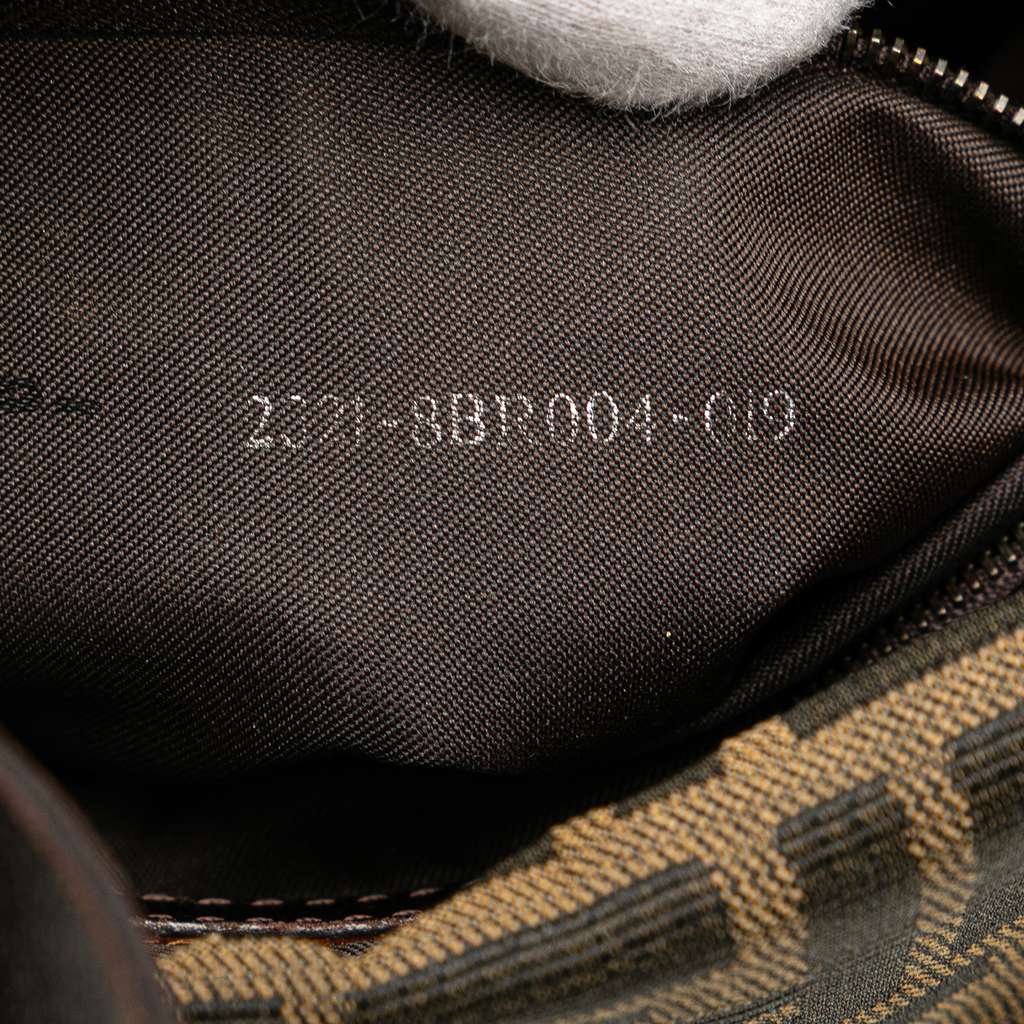 Fendi Zucca Canvas Double Flap Shoulder Bag - Detail 1