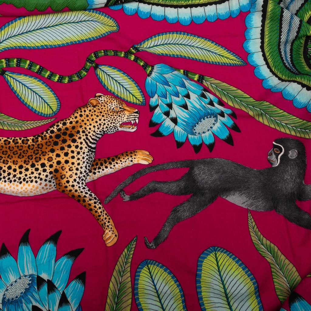 Hermès The Savana Dance Cashmere Silk Shawl - Back view