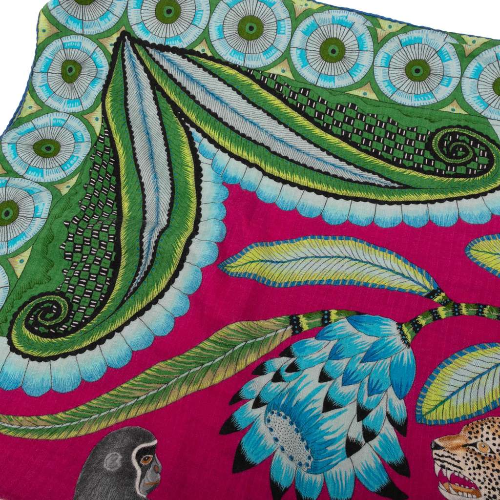 Hermès The Savana Dance Cashmere Silk Shawl - Side view