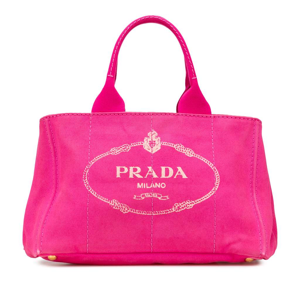 Prada Canvas Canapa Logo Satchel