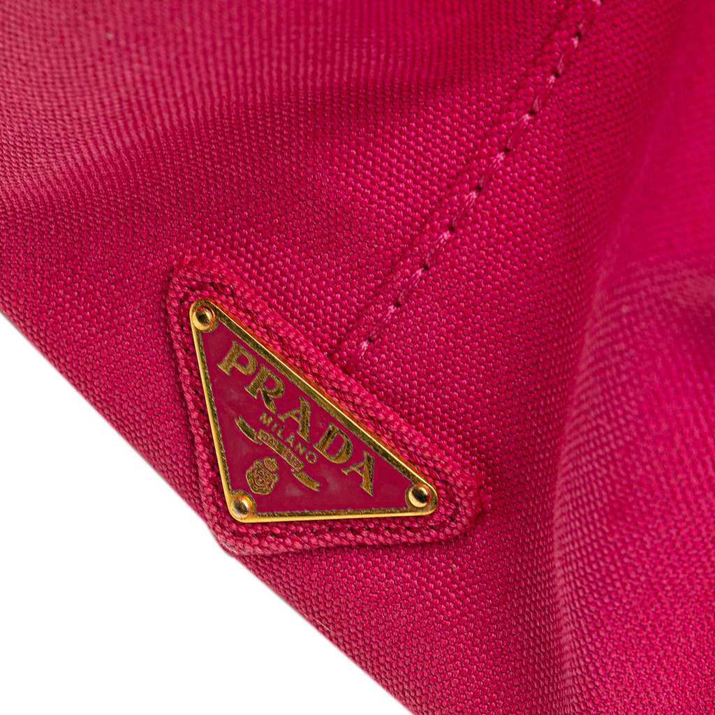 Prada Canvas Canapa Logo Satchel - Image 11
