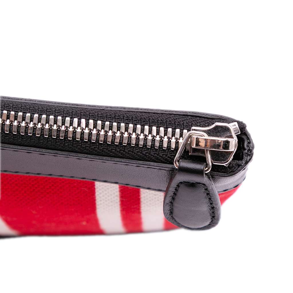 Balenciaga M Canvas Navy Clip Clutch - Detail 2