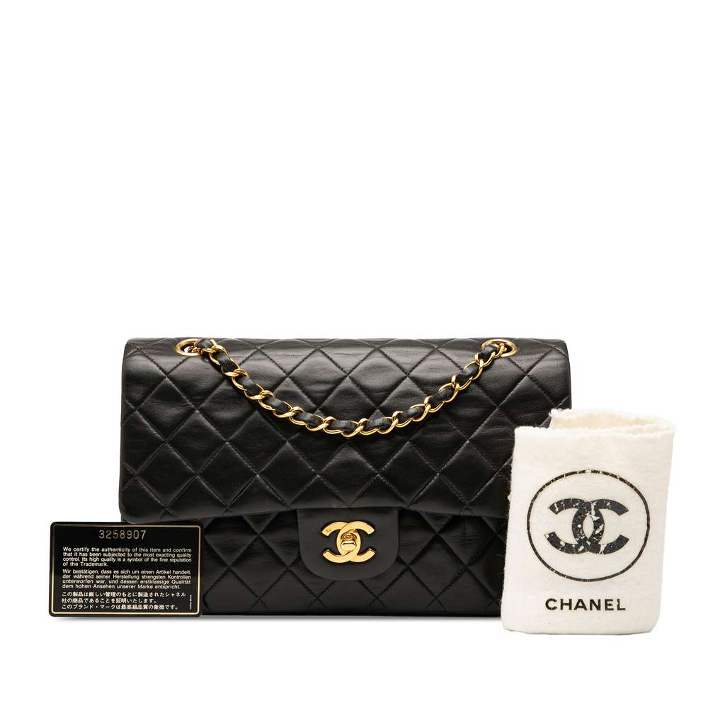 Chanel Medium Classic Lambskin Double Flap - Image 10