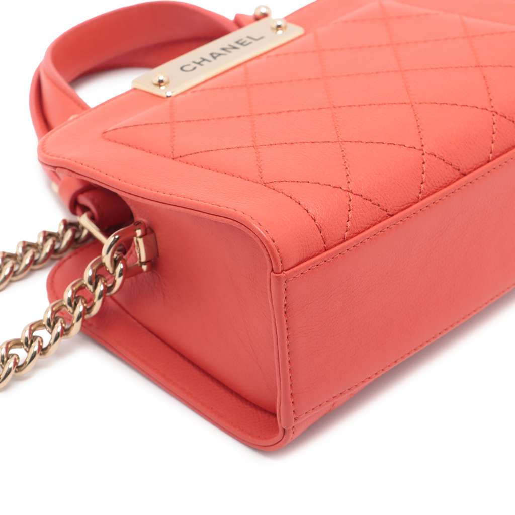 Chanel Mini Calfskin Label Click Shopping Tote - Detail 1