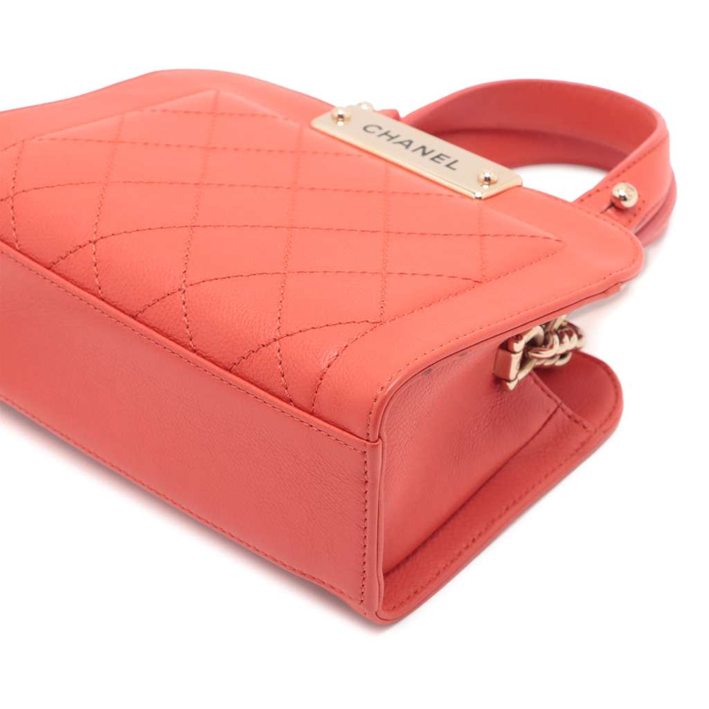 Chanel Mini Calfskin Label Click Shopping Tote - Detail 2