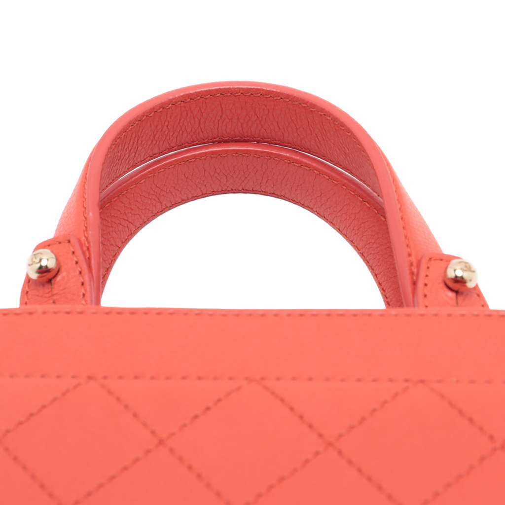 Chanel Mini Calfskin Label Click Shopping Tote - Image 11