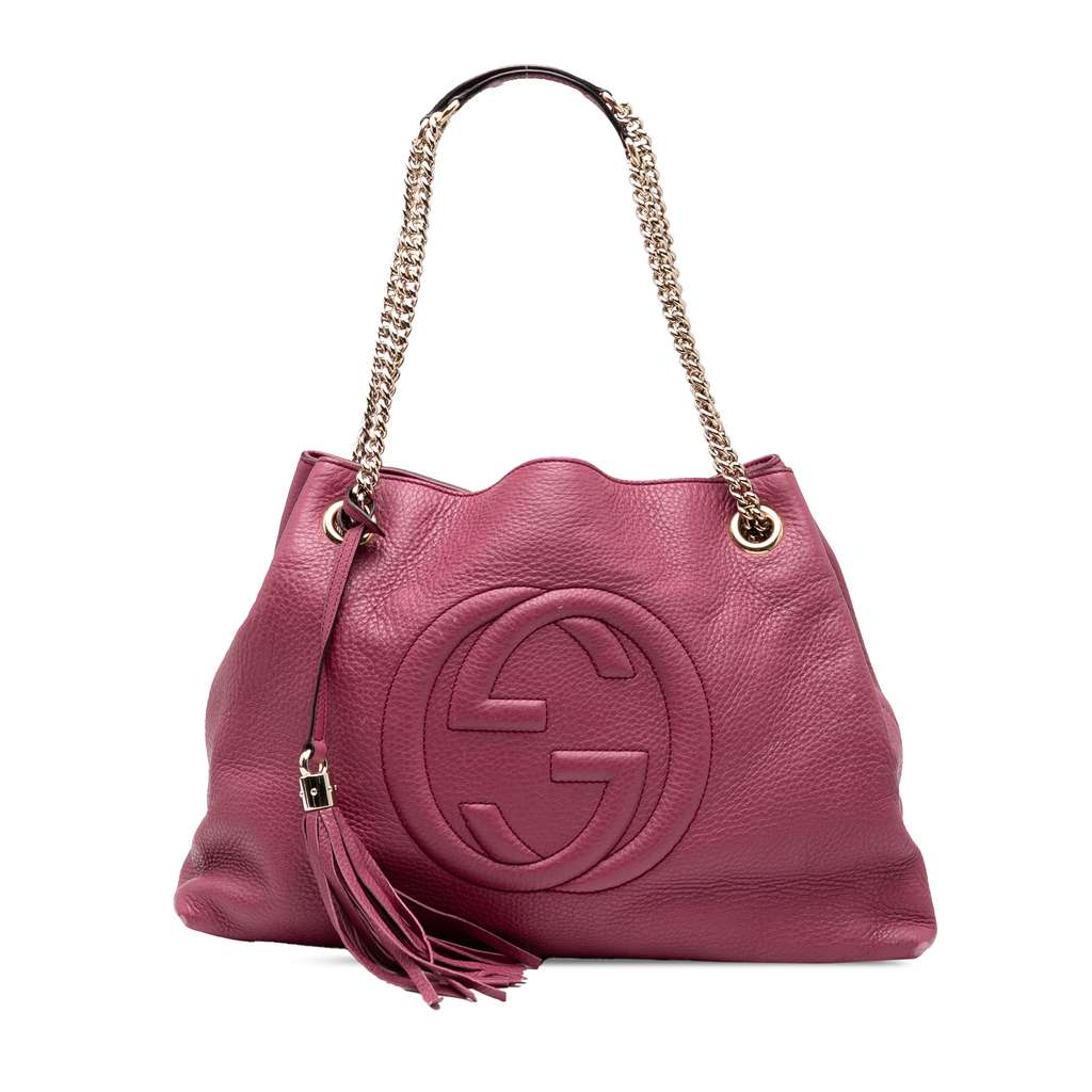 Gucci Medium Leather Soho Chain Tote