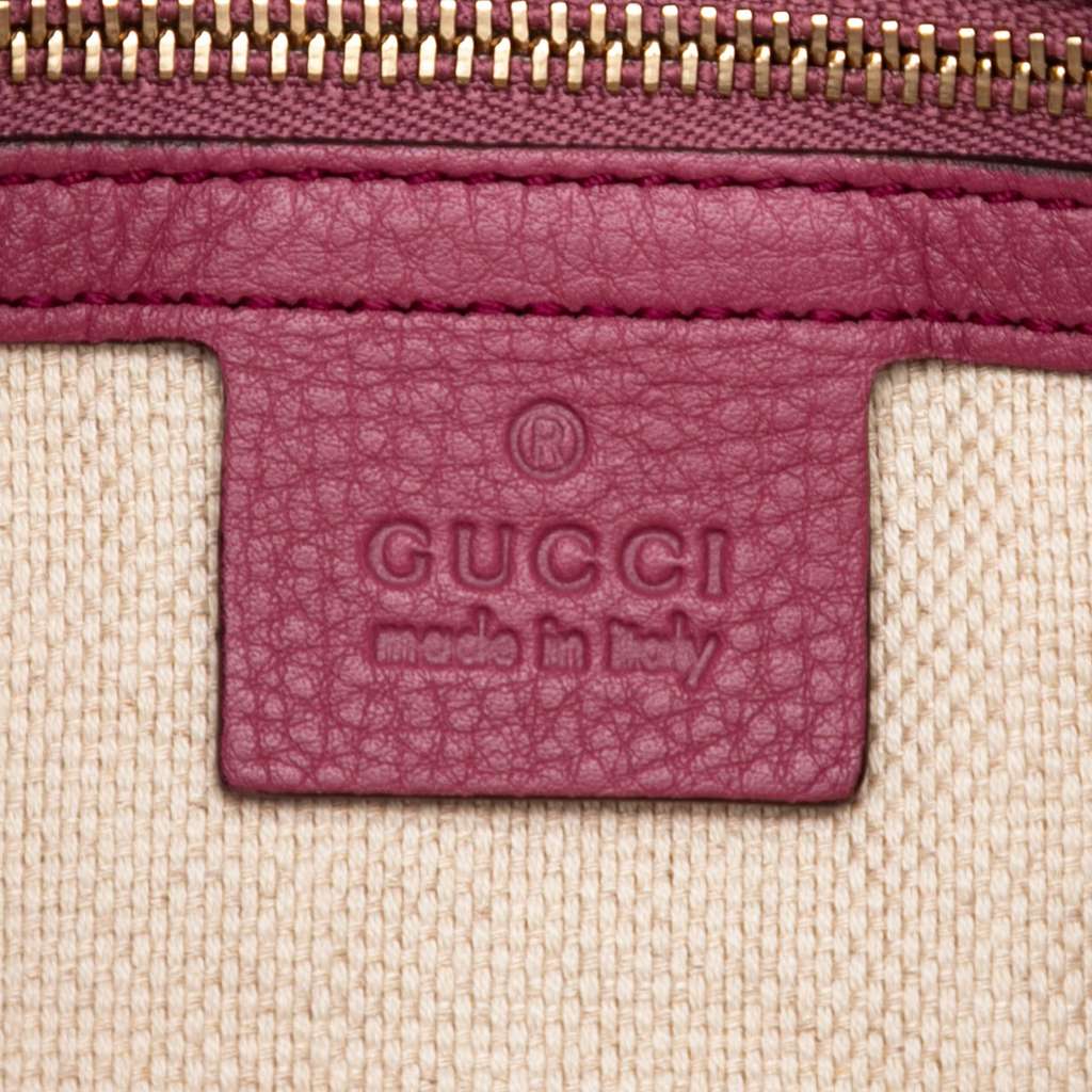 Gucci Medium Leather Soho Chain Tote - Side view