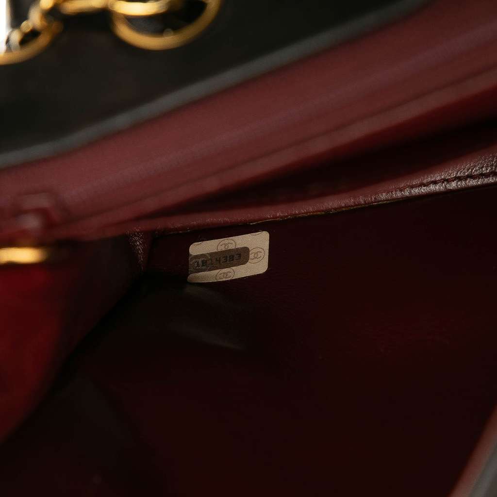 Chanel Medium Quilted Lambskin Mademoiselle Single Flap - Side view