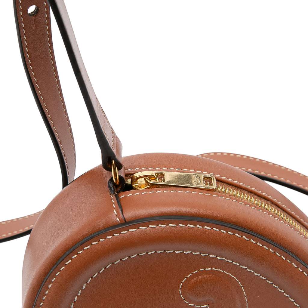 Celine Small Calfskin Cuir Triomphe Oval Crossbody - Detail 1