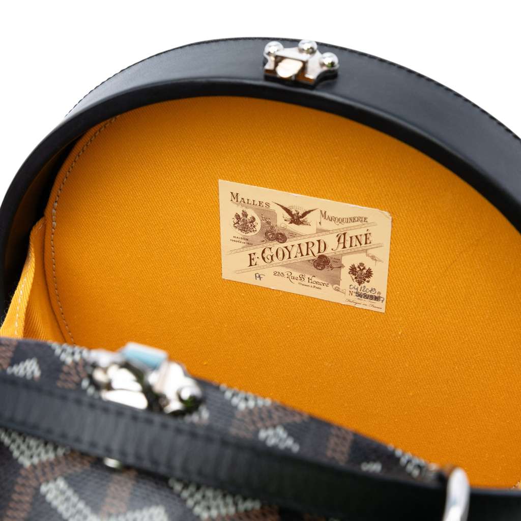 Goyard Goyardine Alto Hatbox Trunk Bag - Side view