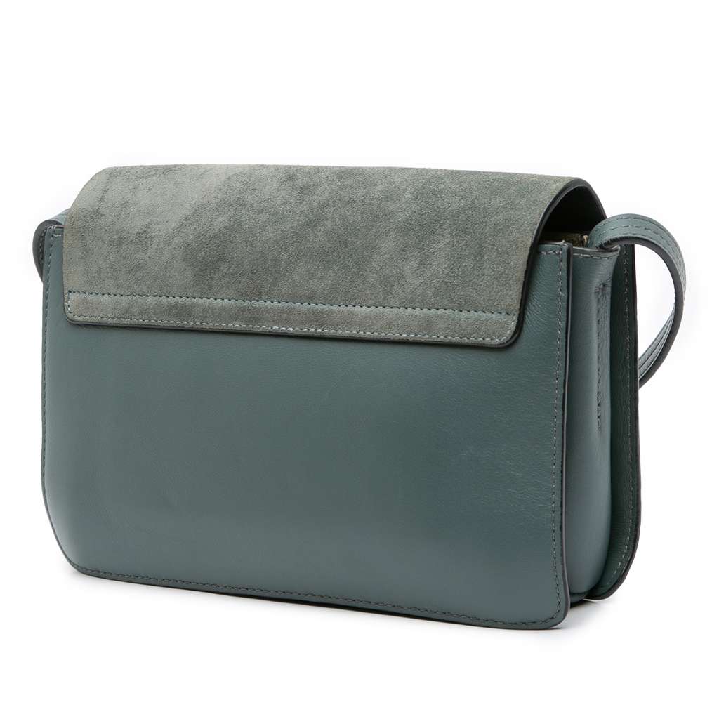 Chloé Small Suede and Calfskin Faye Crossbody - Back view