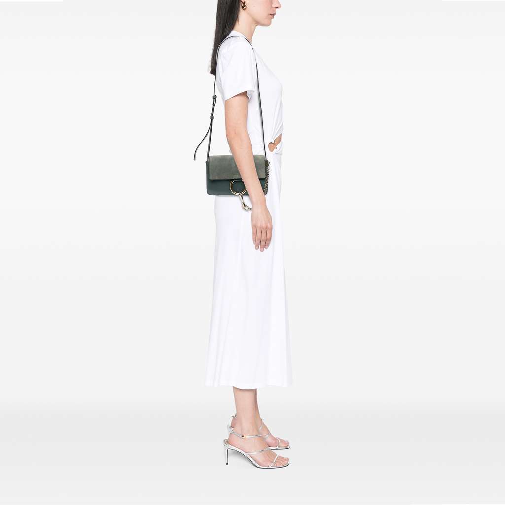 Chloé Small Suede and Calfskin Faye Crossbody - Image 10