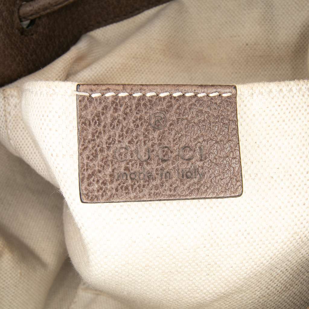 Gucci GG Supreme Neo Vintage Drawstring Bucket Bag - Side view