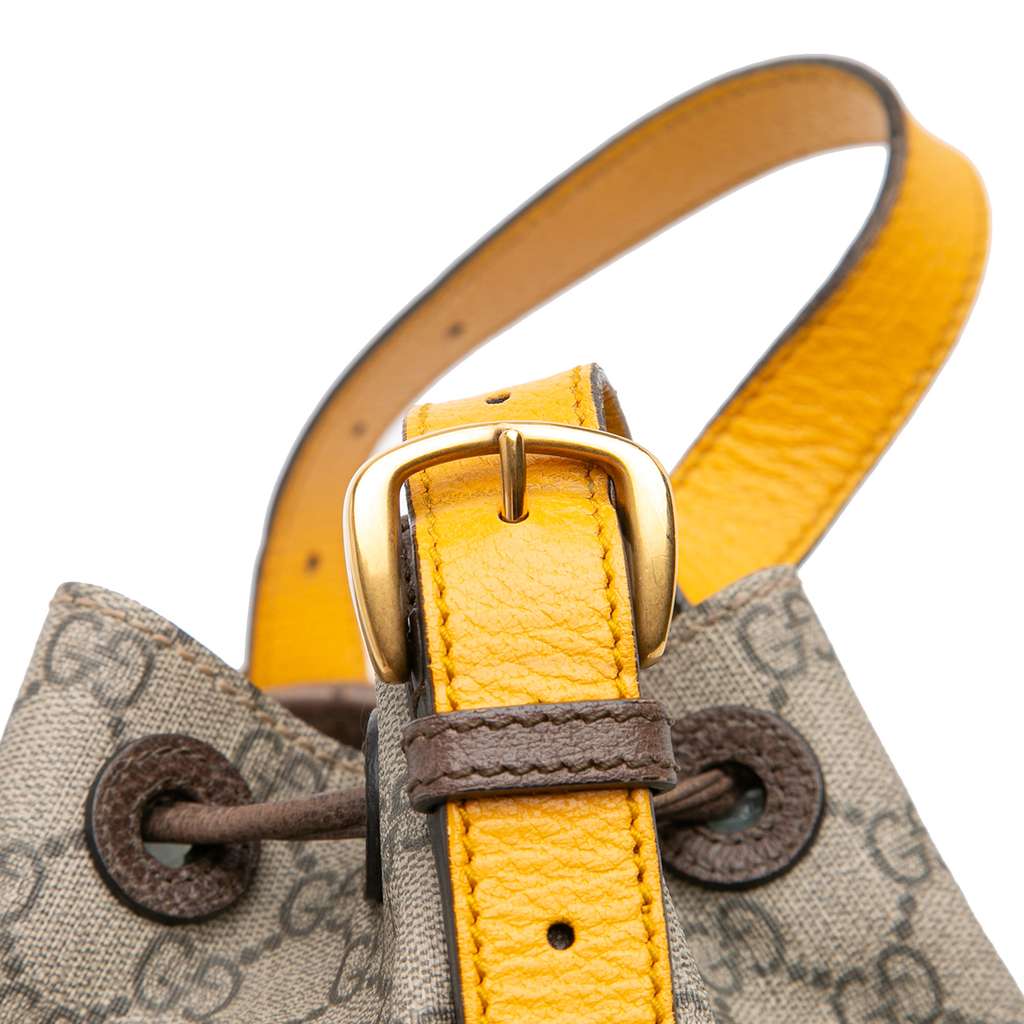 Gucci GG Supreme Neo Vintage Drawstring Bucket Bag - Image 10