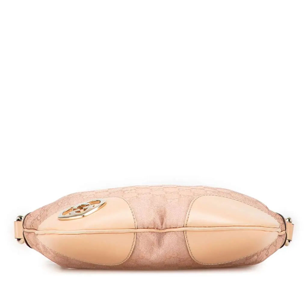Gucci GG Canvas Lovely Crossbody Pink Canvas Good - Inside View
