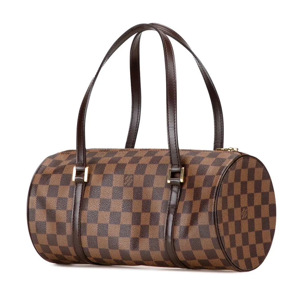 Louis Vuitton Damier Ebene Papillon 30 Brown Canvas Good - Back View