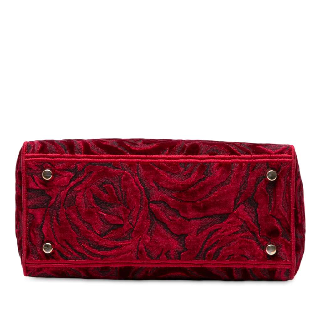Dior Medium Embroidered Velvet Roses Lady D Lite - Image 6