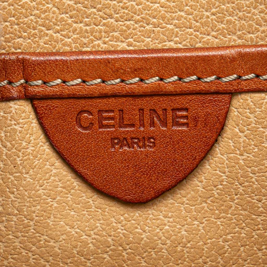 Celine Macadam Coated Canvas Bucket Bag - Side view