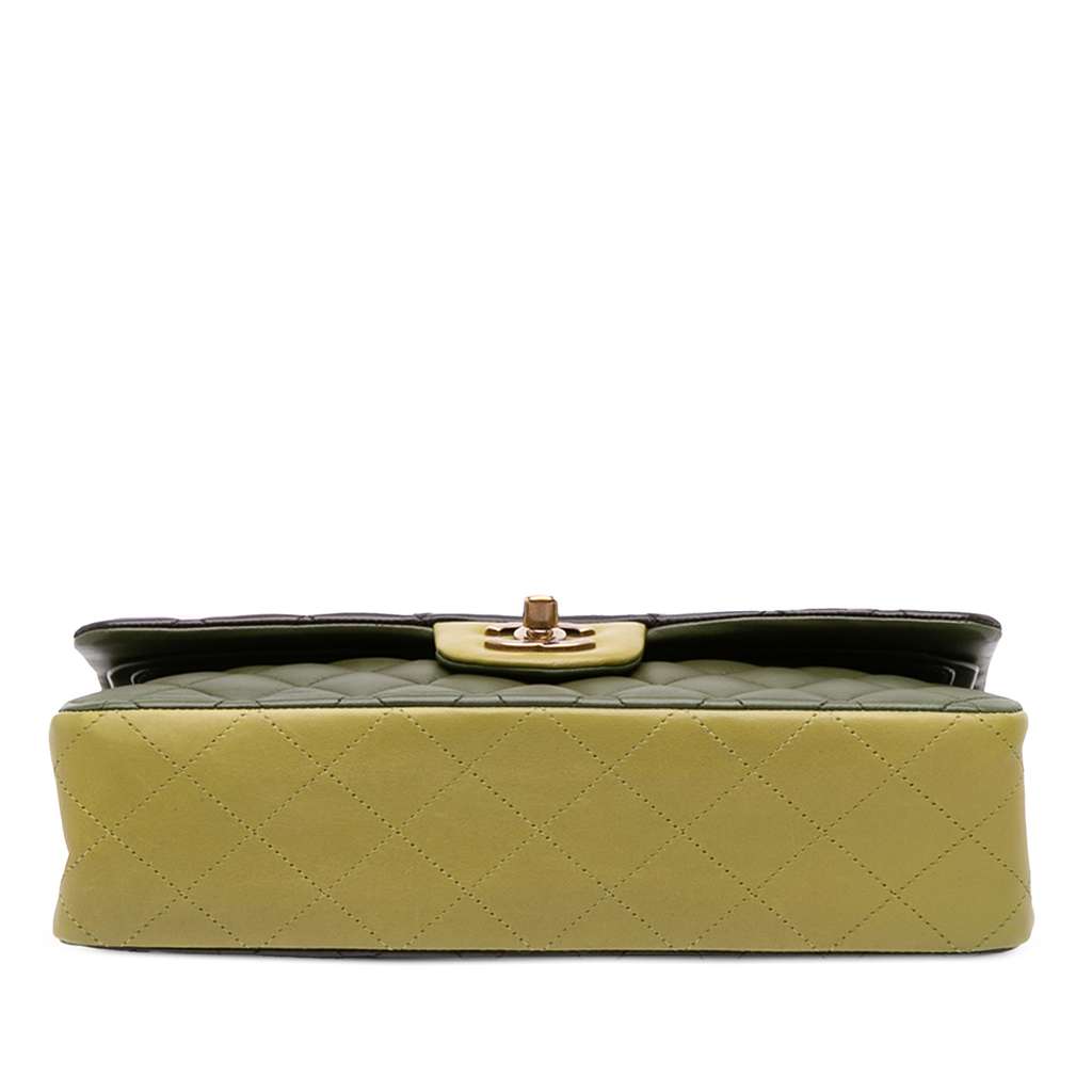 Chanel Medium Classic Tricolor Lambskin Double Flap - Image 6