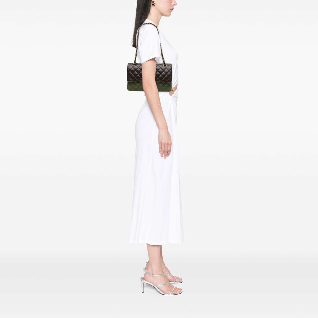 Chanel Medium Classic Tricolor Lambskin Double Flap - Image 12