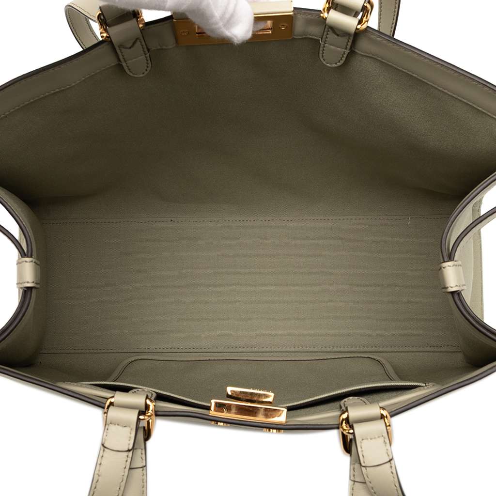 Fendi Zucca Embroidered Canvas Peekaboo X Tote - 4