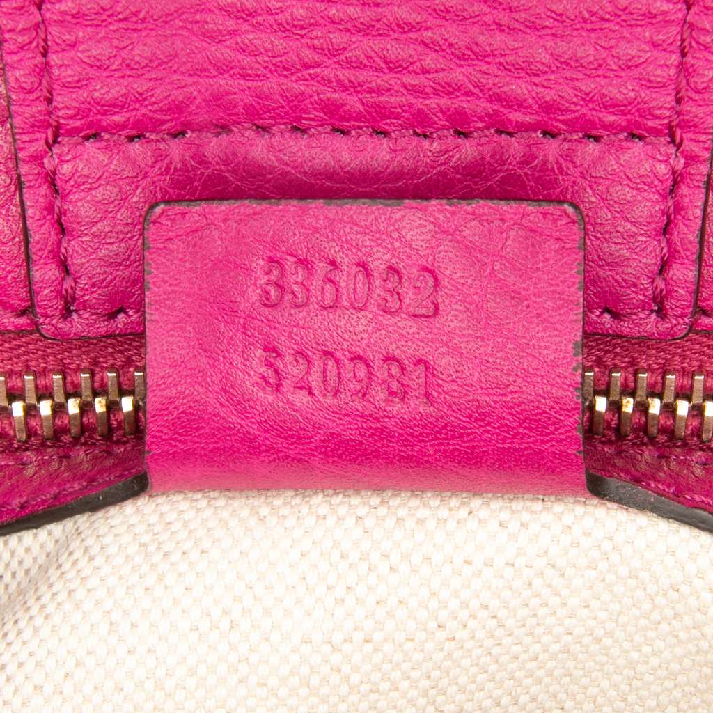 Gucci Small Calfskin Bamboo Shopper Satchel - Detail 1