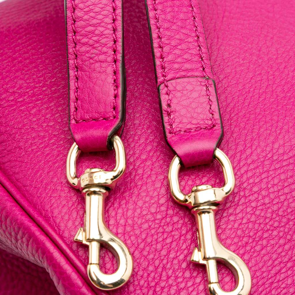 Gucci Small Calfskin Bamboo Shopper Satchel - Image 11