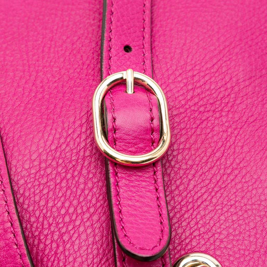 Gucci Small Calfskin Bamboo Shopper Satchel - Image 12