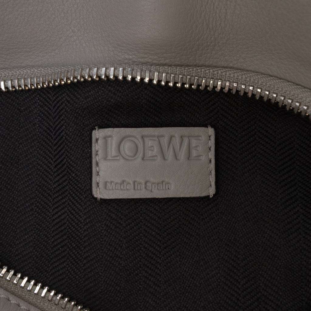 Loewe Small Anagram Embossed Patent Puzzle Satchel - Side view