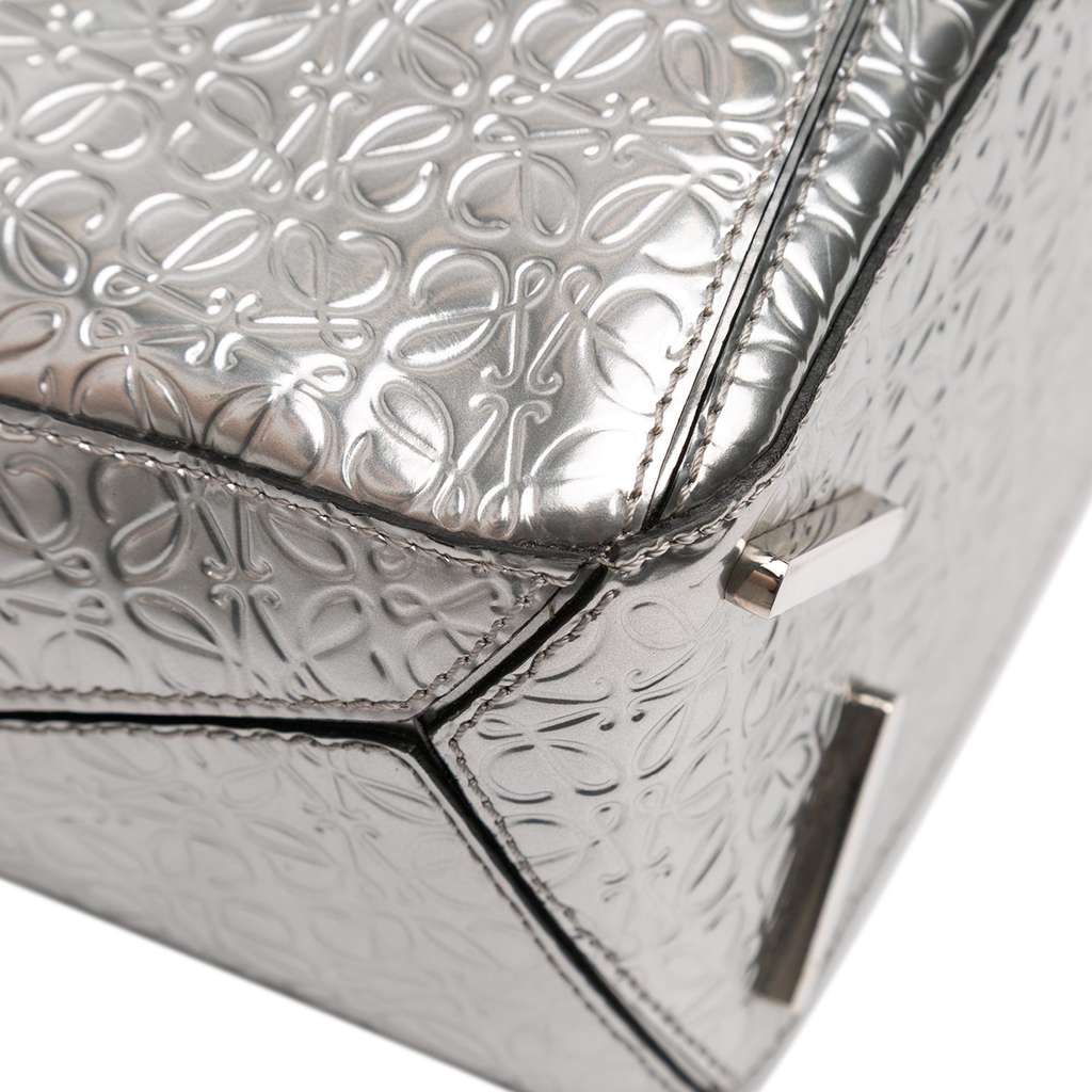 Loewe Small Anagram Embossed Patent Puzzle Satchel - Image 11