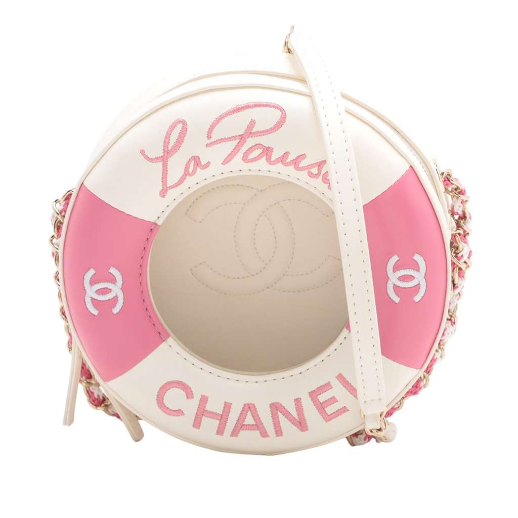 Chanel Lambskin La Pausa Coco Lifesaver Round Bag