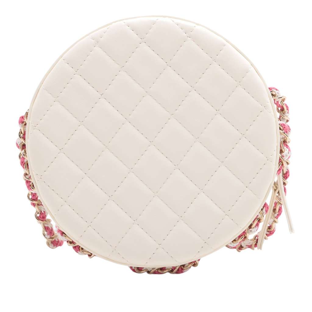 Chanel Lambskin La Pausa Coco Lifesaver Round Bag - Back view