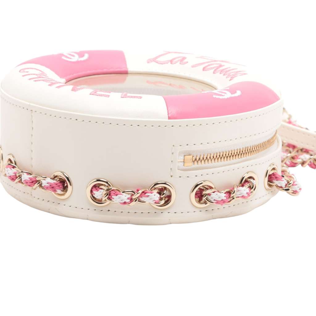Chanel Lambskin La Pausa Coco Lifesaver Round Bag - Detail 2