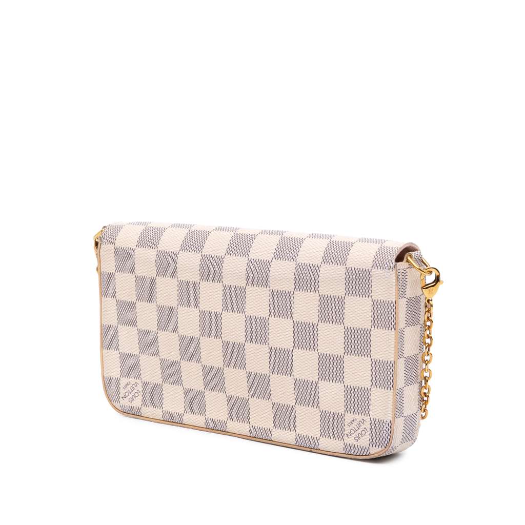 Louis Vuitton Damier Azur Pochette Felicie - Back view